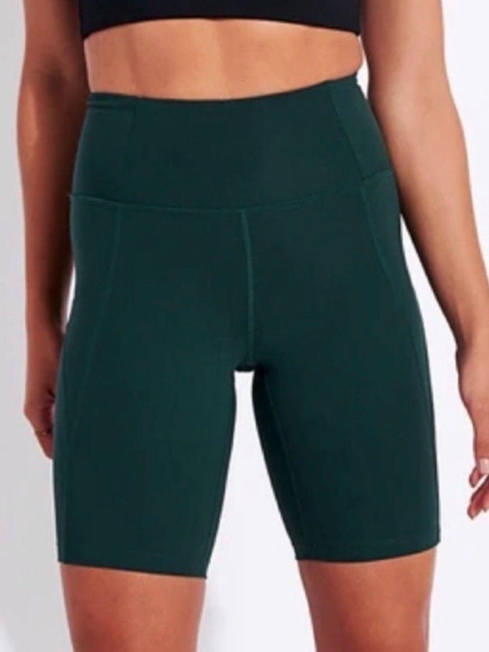 Girlfriend Collective  High-Rise Pocket Bike Short size large teal